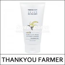 [THANKYOU FARMER] ★ Sale 65% ★ (sg) Rice Pure Clay Mask to Foam Cleanser 150ml / 강화 교동쌀 / 4515() / 18,000 won(7)